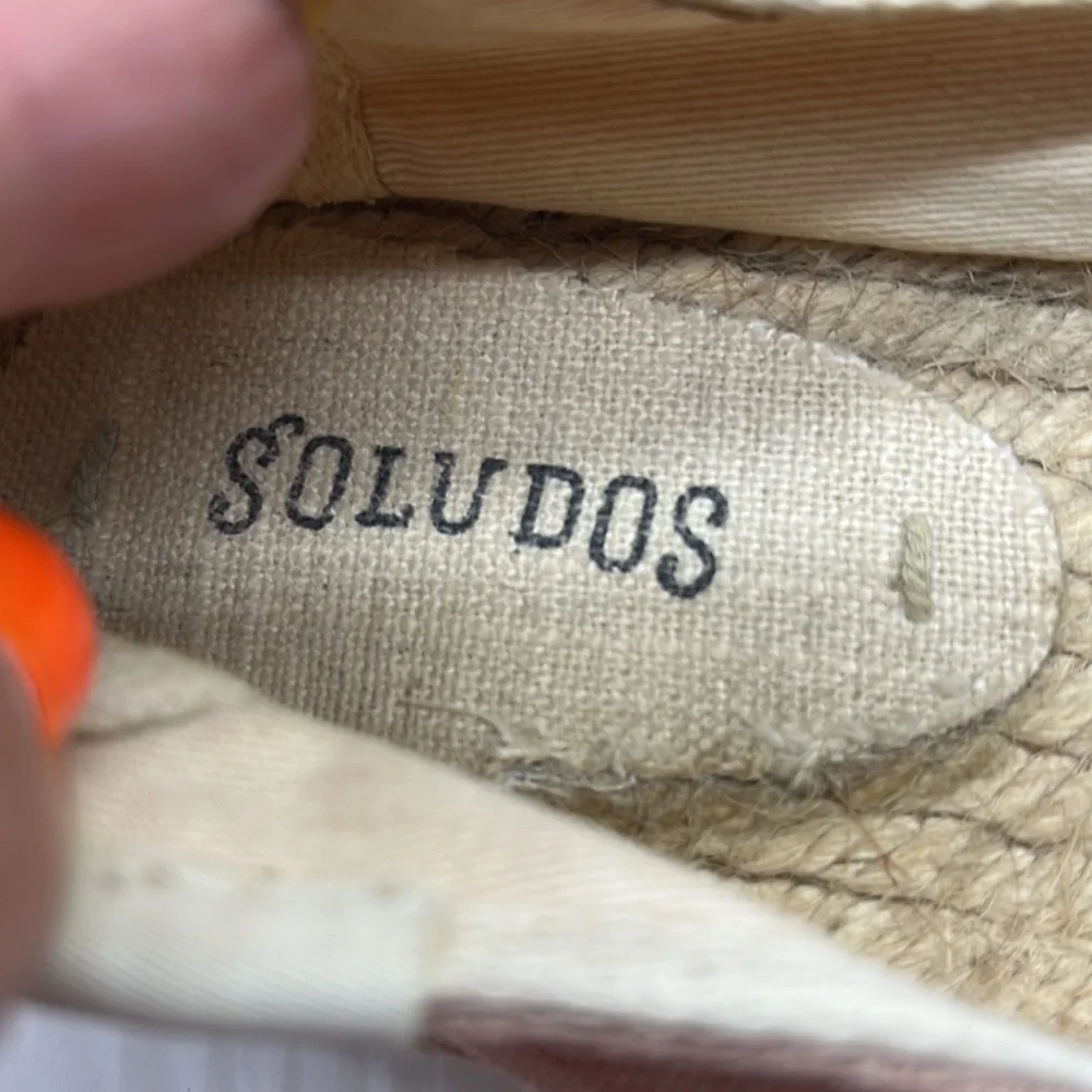 Soludos Ciao Bella Pink Natural Color Espadrilles Sz 8. ESP0849